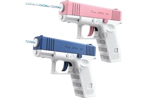 YIQICOMLE 2 Pack Water Gun Water Pistols Cool Small Manual Squirt Water Soaker Gun for Summer Beach Garden Swimming Pool Outdoor Water Fighting