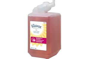 Kleenex Botanics Joy Luxury Foam Soap 6387 - Sapone profumato per le mani - 1 x 1 litro, detergente per mani rosso a cassetta
