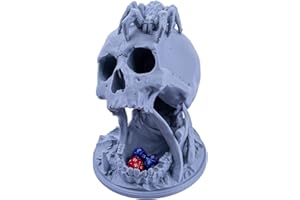 Teschio della torre dei dadi per tutte le dimensioni dei dadi. Rullo di dadi perfetto per Dungeons and Dragons, giochi di ruolo da tavolo, giochi in miniatura e giochi da tavolo, 3D Vikings
