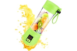 Irishom Presse-Agrumes Électrique Portable, Mixeur Portable, 6 Lames, Melangeur de Fruits, USB Rechargeable, pour Sports, Fitness, Extérieur, Voyage, Cadeau Fete des Meres, Cadeau Maman, Vert