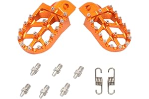 AUROLYNNE Repose Pieds Moto Cale Pied Moto CNC pour Sxe Exc 2006-2016 450 250 125 Pédales pour motos Fashionable Eye-catching Bright