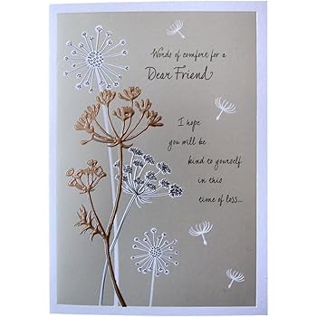 Hallmark Sympathy Card For Friend Words Of Comfort Medium