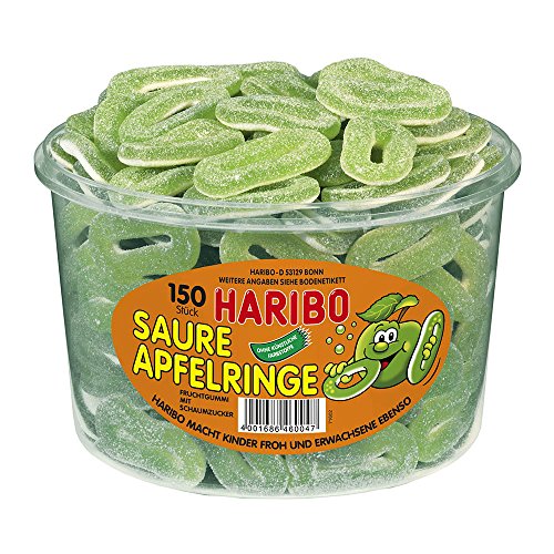 Haribo Saure Apfelringe, 1er Pack (1 x 1.2 kg Dose) Haribo Saure Apfelringe, 1er Pack (1 x 1.2 kg Dose)