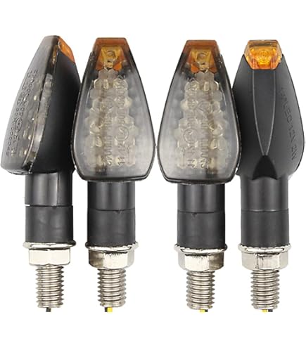 Clignotants LED Pour Moto Simda Pro - Effet Séquentiel, E-Mark, IP67 - Lot De 4 Pour Moto, Quad, Scooter