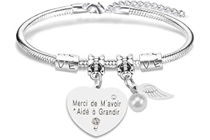 RGHSZ Bracelet Maitresse Merci Maitresse Cadeau Maitresse d'école Maternelle Professeur,Cadeau Maitresse Noel Pâques