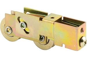 PRIME-LINE GD 52169 1-1/8 in, Steel Ball Bearing, Tandem Roller Assembly, Gold