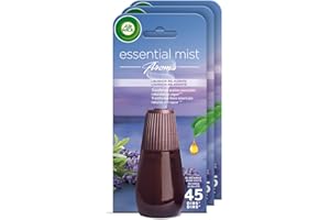 Air Wick Essential Mist - Recambio de Ambientador Difusor de Aceites Esenciales con Aroma a Lavanda y Camomila, Multicolor, 3 x 20ml