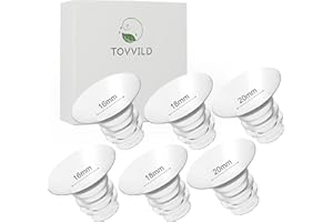 TOVVILD Pump Parts Inserts 16/18/20mm 4 Pcs Silicone Inserts for Momcozy S9/S9Pro/S12/S12Pro 24mm Flange, Medela/Willow Wearable Breast Pump Shields, Reduce Nipple Tunnel Down to Correct Size