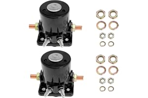 YOUNG WOLF 2x 12V Starter Relay Solenoid Switch for Johnson Evinrude Outboard for OMC for Mercury for Sierra Marine 18-5808 3217124 383622 389398 389493 380095 395419 47886 47886T 582708 586180 SMR6003