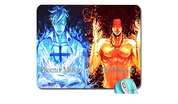 Anime One Piece Ace Marco 1190 X 796 Tapete Maus Pad Computer Mauspad Amazon De Computer Zubehor