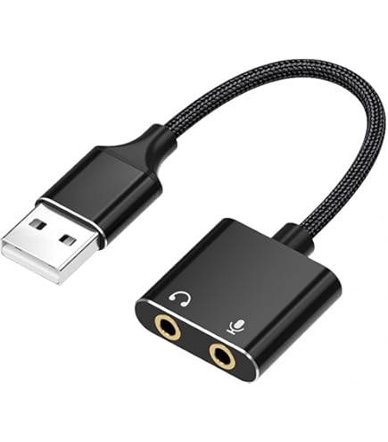 Buy The 5.1 USB To 3.5mm Mic Headphone Jack 3D PC Sound