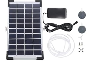 ZYYINI Tbest Panneau Solaire alimenté étang de Poisson Bol de pêche pêchant aérateur dédié Oxygenator pour Aquarium