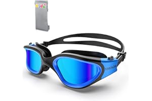 YAKAON Kids Swim Goggles, G1Mini Comfortable Polarized/Non-Polarized Anti-Fog Swimming Goggles for Age 6-14