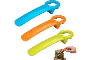 DONOONIS 3 Pièces Ouvre Bocaux,Ouvre-Bocal,Ouvre Bocal Sans Effort,Conserve Ouvre, ABS Bocal Ouvre,Ouvre-Bouteilles Manuels En Verre pour Personnes Ágées Enfants Femmes Mains Faibles