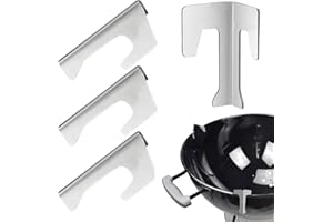 GVIVEJ 4 Pièces Entretoises pour Plaque de Feu, Entretoises pour Anneau de Barbecue, Entretoises Universelles pour Anneau de Grillage Plaques Réfractaires BBQ