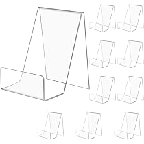 Produktbild von VITAdisplays® Buchstütze Aus PLEXIGLAS® – 3 Stück, 50x100 Mm, Klar & Stabil