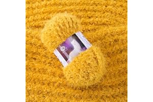 NONE AC009 Pelote de laine pour tricot et crochet à poils longs imitation fourrure vison et mohair idéal pour bébé 100 g