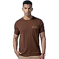 DAMENSCH Regular Fit Cotton Blend Tshirt Half Sleeve Crew Neck Comfortable Casual Lightweight Premium Vortex Elemental Breeeze Tshirts for Men Pack of 1