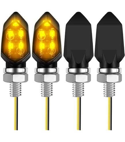 Frecce LED Pour Guidon Moto - Clignotants Séquentiels Teintés TS4 - Neuf Sous Blister