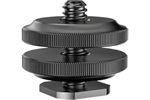 STARBEA 1/4 Pouces à Vis à Support Chaussure Pour LumièRe VidéO, CaméRa RéFlexe NuméRique, Tripode, Un Adaptateur Simple Mais GéNial Pour Monter Des LumièRes LED, Des Microphones Ou Des Moniteurs