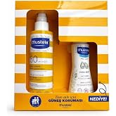 Mustela g&uuml;neş losyon sprey 200 ml spf 50+ 100 ml hydra bebe hediyeli 2026 kofre