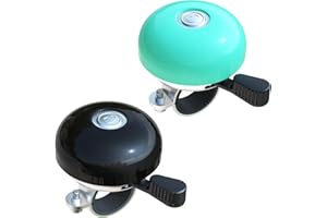 Greallthy Timbre de Bicicleta Retro y Robusto, Ruidoso para Bicicleta, Bonito Color, Resistente a la corrosión e Impermeable para manillares de 22,2 a 28,6 mm.