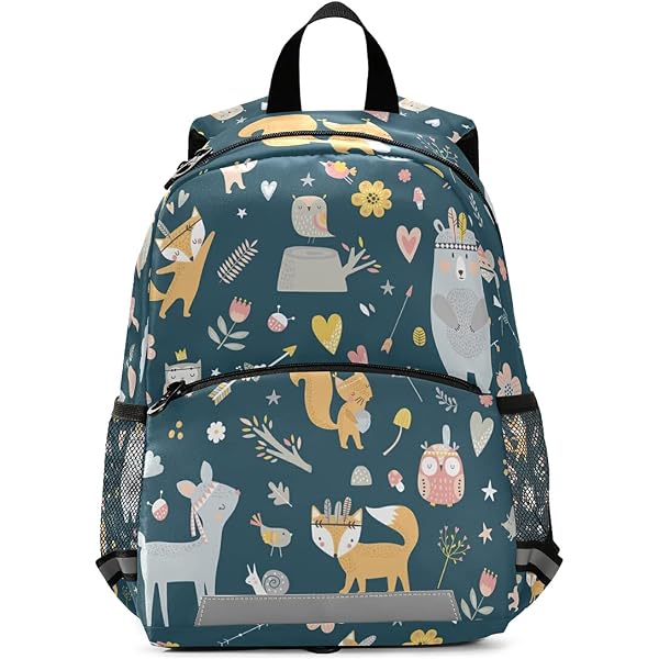 Kinderrucksack Forest Fox – Süße Kindergartentasche Für Kleinkinder, Mit Vielen Fächern, Für Jungen & Mädchen