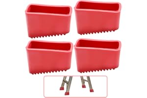 Goerpn 4 Stück Leiterfüße rutschfeste Leiter Trittleiter Füße Gummifüße für Leitern Universal Gummi Kissen Dachbodenleiter Pads für Trittleitern Schutz Mattenabdeckung Heimarbeiter