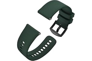 Anbeer Silikonowe paski do zegarków z szybkim odpinaniem dla mężczyzn i kobiet, gumowe paski do zegarka, szerokość paska 16 mm, 18 mm, 20 mm, 22 mm, 24 mm