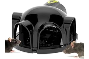 LUSIBAKA Rat Traps That Humane Instantl,Humane Rat and Mouse Traps for Indoors and Outdoor Use,Reusable Rat Catcher,Highly Sensitive Mice Traps Child and Pet Friendly Cover