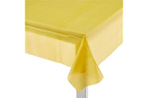 Unique Party 5093 - Nappe en Plastique Jaune 2,74 m x 1,37 m