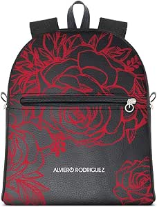 Alviero Rodriguez Zaino Zip Cerniera Uomo Donna Roses Rose Rosse Red In  Ecopelle : Amazon.it: Elettronica
