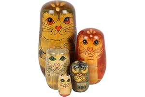 Something Different, bambole russe a forma di gatto (set da 5)