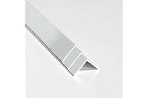 nielsen Aluminium L-Shaped Angle Profile - Pack of 3 -Matt Anodized, 2000x10x10 mm, 1mm Thick, 2m Length – Corner Trim, Edge Protection, Decorative Finishing