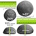 AECHOO Natural Konjac Puff Sponge 3 Pack Facial Scrub Brushes Buffer for Daily Face Cleansing Gentle Help Sensitive and Oily Skin Remove Makeup (Bamboo Charcoal, 100% Pure Konjac, Chamomile)