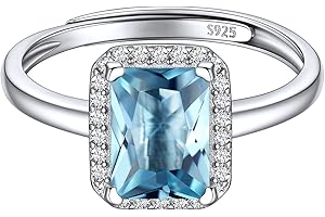 ChicSilver Anello Donna Argento 925 Pietra Portafortuna 12 Mesi, Anello Regolabile Silver Donna Confezione Regalo