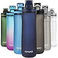 Opard Sports Water Bottle, 20 Oz BPA Free Non-Toxic Tritan Plastic Water Bottle with Leak Proof Flip Top Lid for Gym Yoga Fitness Camping (Blue)