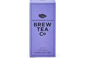 Brew Tea Co - Decaffeinated Ceylon Loose Leaf Tea - Chocolatey & Sweet - 113g