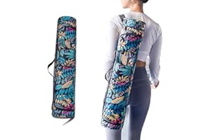 Oaygat Yoga Mat Bag Large with Carry Strap Sport Gym Carrier with Full Zipper Bottle Pocket and Wet Compartment Exercise Mat Luggage Bag Yoga Tote Carrier