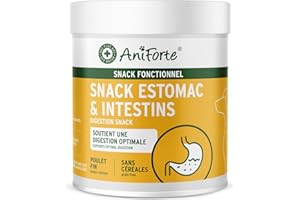 AniForte Snack pour l'estomac et Les intestins des Chiens 300 g – Friandises pour Chiens avec probiotiques, Terre médicinale, amélioration de la Fonction intestinale et de la consistance des selles