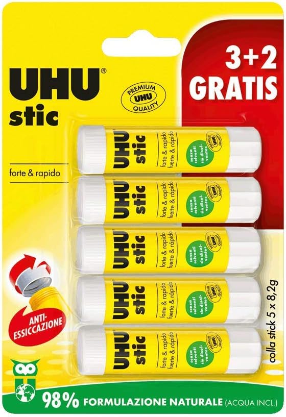 Avis d'Expert & Test Approfondi : UHU Stic 5x8 2g colla per bambini sicura da u (Sélection)