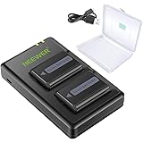 Neewer NP-FW50 Camera Battery Charger Set With Battery Case Compatible with Sony A6000 A6500 A6300 A6400 A7 A7II A7RII A7SII