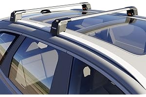 Thunder Carrier Roof Rack For KIA SPORTAGE 2010-2015 Aluminium Roof Rack Cross Bars Lockable - Fit Flush Rails Roof Rails, Cross Bar, Rail Carrier (Silver)