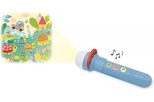 Janod - Lampe Sonore Merveilleuse - Histoires d'Animaux - Conteuse d'Histoire Enfant - Lampe Enfant Disponible en 4 Univers - Boite à Histoire pour Enfant Evolutive - Activité Enfant 3 Ans et +