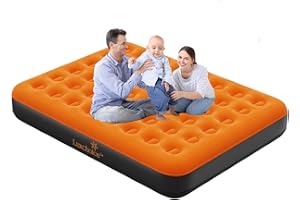 Luxchoice Cama de Aire Camping Colchón Inflable Autoinflable con Bolsa de Viaje Bomba Portátil Recargable para Invitados En El Viajes Camping o en Casa