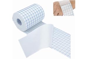 BBIURER Fixomull Stretch 10cm x 10m, Wundverband und Vinyl Platzierung, Atmungsaktiv und Hautfreundlich, Medizinisches Klebeband, Fixierpflaster Rolle aus Vliesstoff, Weiß