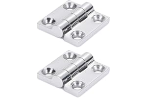 9Tong Cerniere per armadietto lucidate a specchio per cerniera per porte in acciaio inox per barche marine SUS316 38 mm x 38 mm 2pcs
