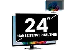 FYJRCY 24 Zoll Computer Bildschirm Blickschutzfolie für 16:9 Breitbild Monitor, Abnehmbarer Computer Monitor Blickschutzfilter und 24 Zoll Anti Blaulichtblock Blendschutzfolie