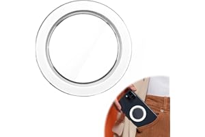 MxyVrix Base Magnétique Compatible avec PopSocket Grips pour MagSafe iPhone,Aimant Magsafe,Coque Amovible pour Kindle/Support de Téléphone,Aimant Puissant,Design Exquis,Retrait Simple,Transparent Mat