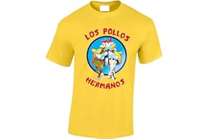 Crown Designs Los Pollos Hermanos Drug Lord TV Show Inspired for Men & Teenagers T-Shirts Tops